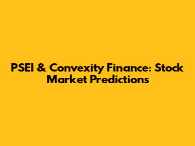 PSEI & Convexity Finance: Stock Market Predictions