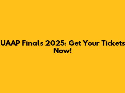 UAAP Finals 2025: Get Your Tickets Now!