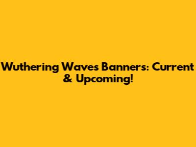 Wuthering Waves Banners: Current & Upcoming!